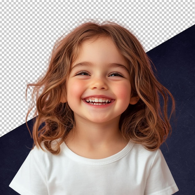 Une petite fille heureuse