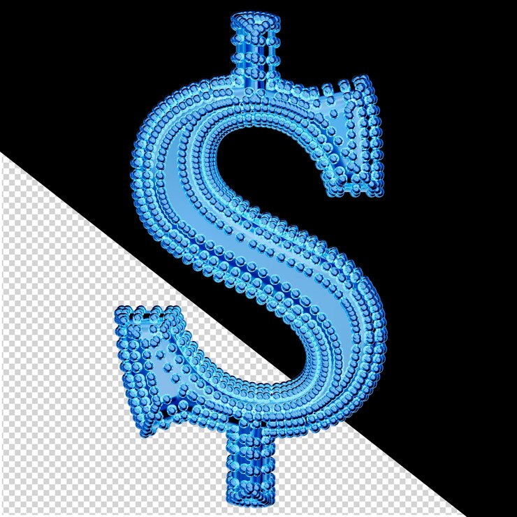PSD petites sphères 3d sur le symbole de glace bleue