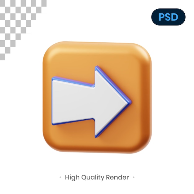 Pfeil 3d render illustration premium psd