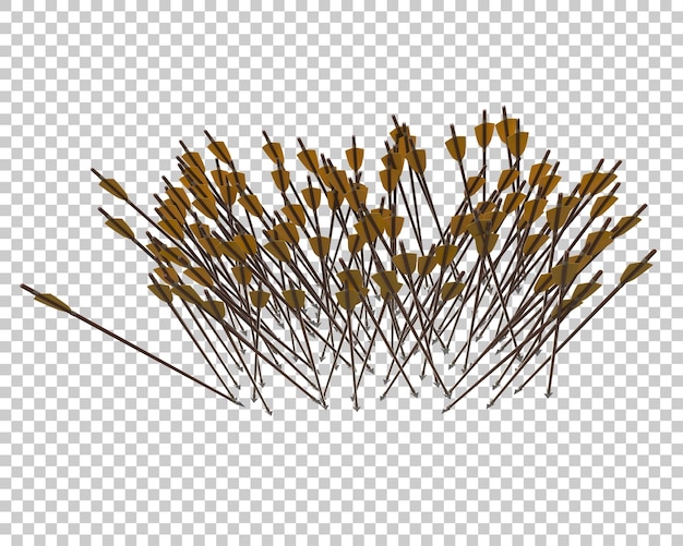 Pfeil isoliert auf dem Hintergrund 3D-Rendering-Illustration