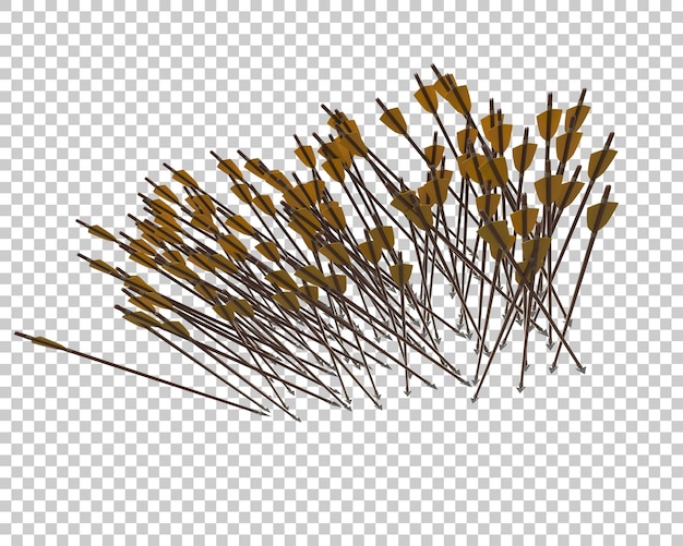 Pfeil isoliert auf dem Hintergrund 3D-Rendering-Illustration