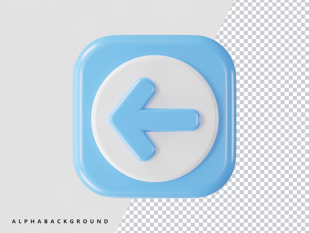 Pfeilsymbol 3D-Rendering-Vektorillustration