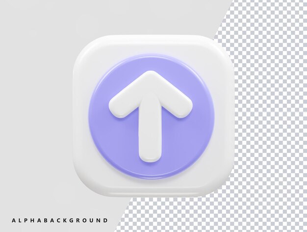Pfeilsymbol 3D-Rendering-Vektorillustration