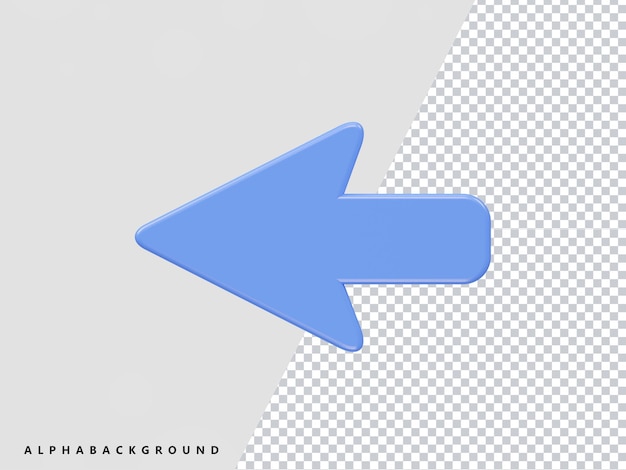Pfeilsymbol 3D-Rendering