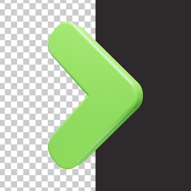 Pfeilsymbol in 3D-Rendering