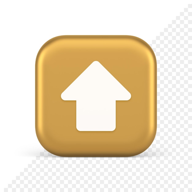 Pfeiltaste nach oben Richtungszeiger Cyberspace-Cursor realistisches 3D-Symbol