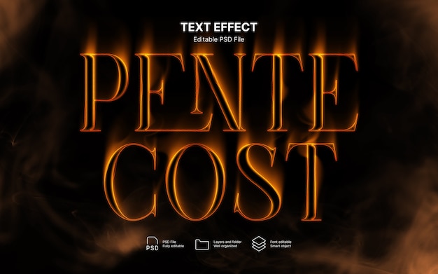 Pfingsttags-Text-Effekt