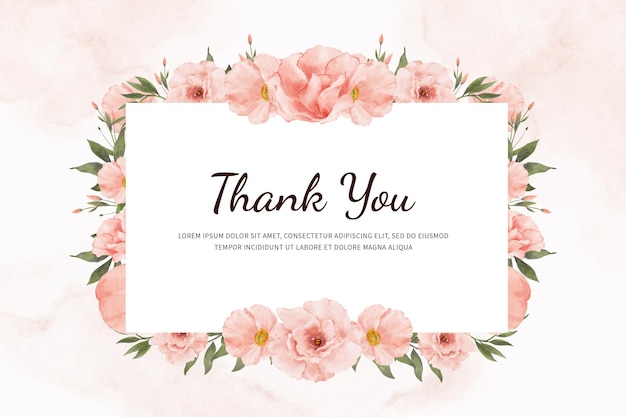 Pfirsich-Aquarell-Blumen-Hintergrund