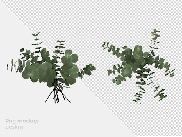 Pflanzen Sie in Topf 3d Rendering Dekoration und Innenarchitektur