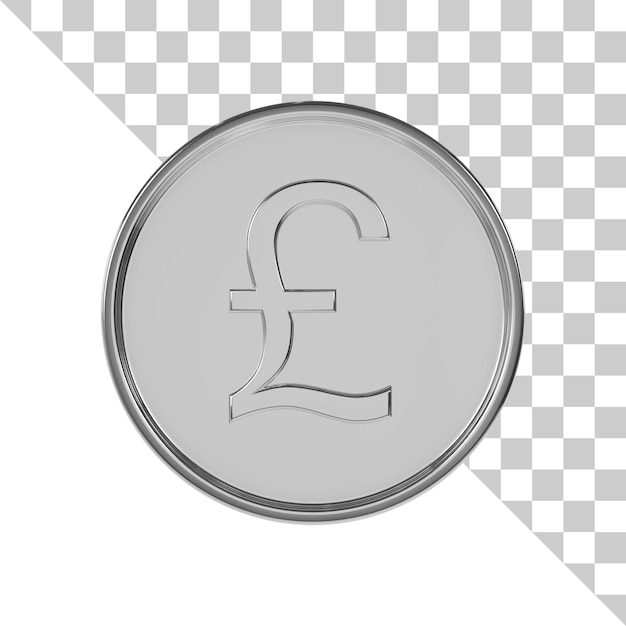 PSD pfund sterling silber münze 3d-symbol