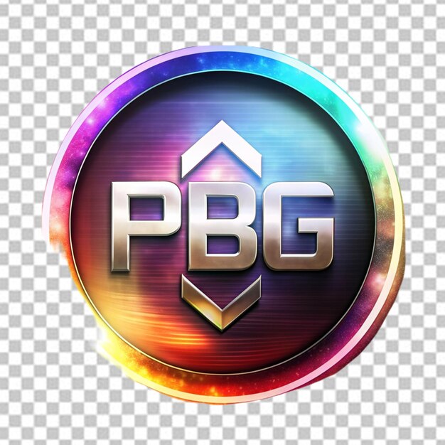 PSD pg gaming logo design template inspiração ilustração vetorial