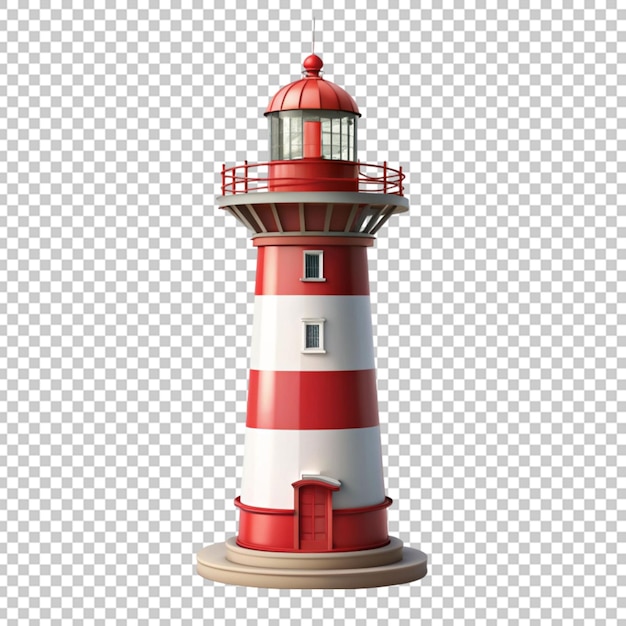 Le Phare Rouge En 3d