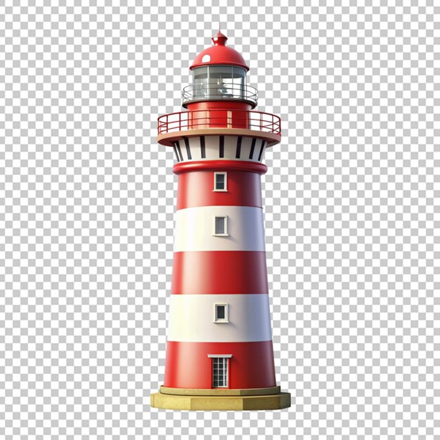 Le Phare Rouge En 3d