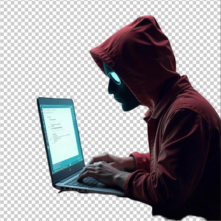 PSD phishing und betrug isoliert auf dem leeren hintergrund
