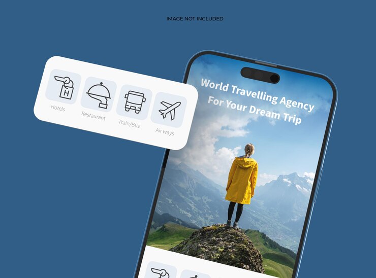 PSD phone 14 pro isometric mockup diseño de pantallas de aplicaciones móviles con ventanas emergentes separadas ui ux concepto de aplicación 3d render