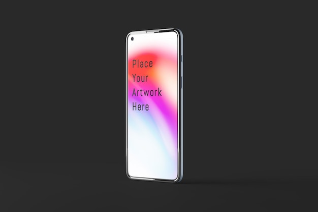 phone with a screen mockup