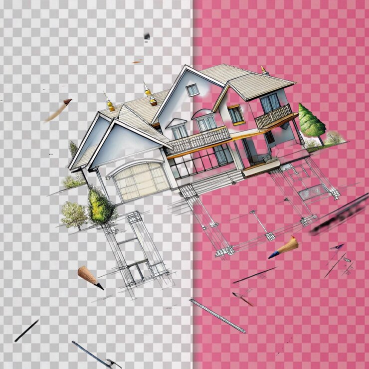PSD une photo 3d faite à la main