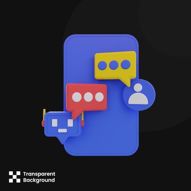 Photo 3d illustration Conversation 3d icon 3d element Graphic Elements design element 3d rendering