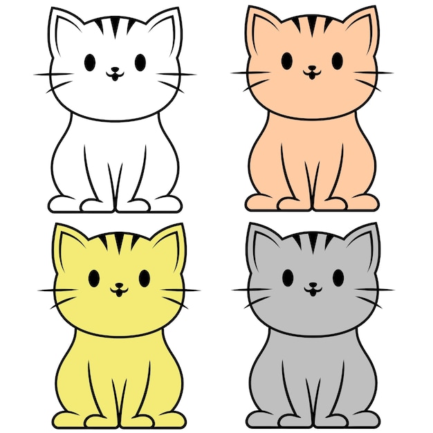 une photo d'un chat avec un chat jaune et orange dessus