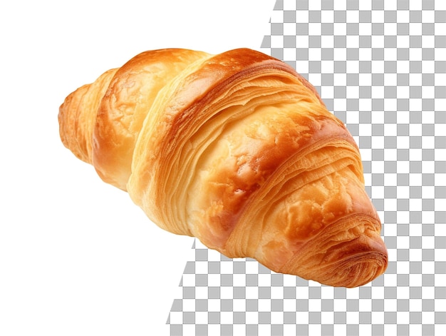 Photo D'un Croissant Isolé Avec Un Fond Transparent