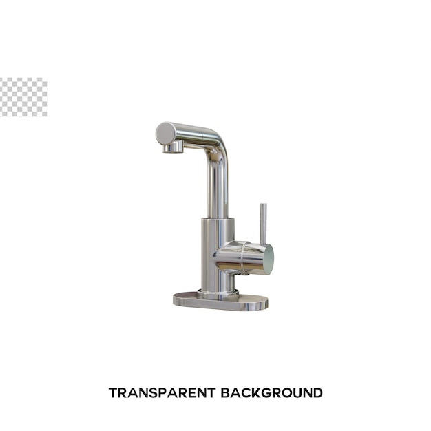 PSD photo du robinet de cuisine moderne