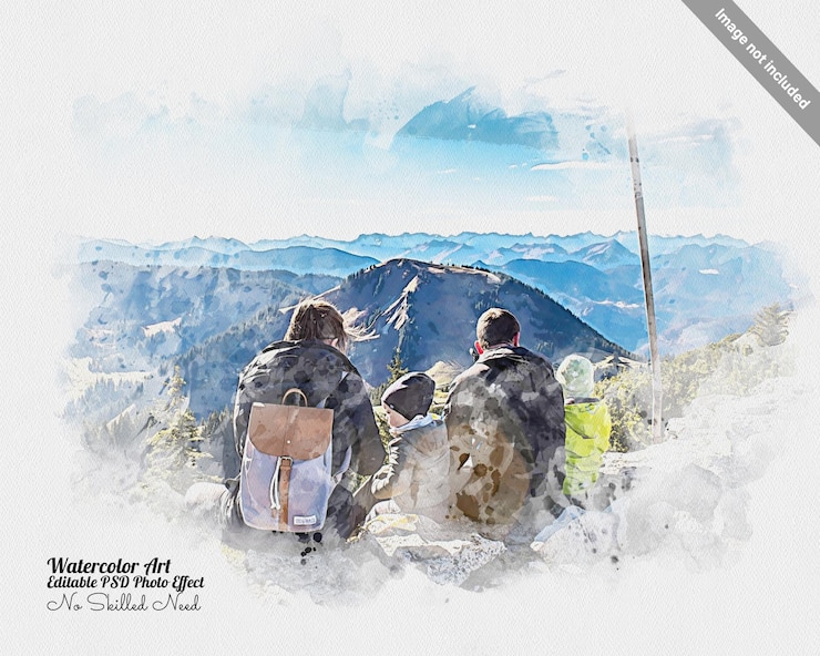 PSD photo effect for photoshop template