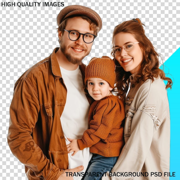 une photo de famille avec un enfant et une photo d'un homme et d'une femme