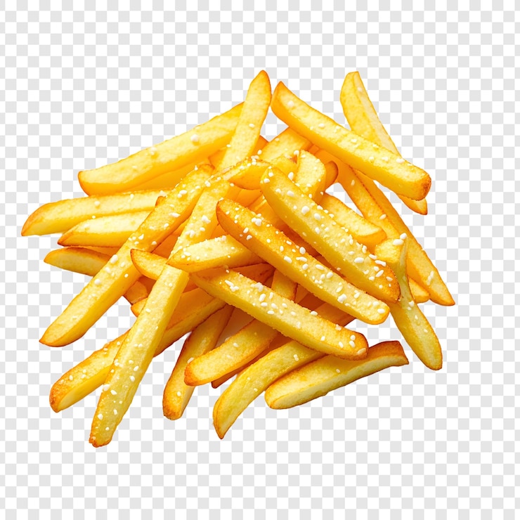 PSD une photo de frites et un fond à carreaux