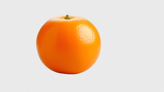 PSD photo en gros plan d'un fruit orange frais et savoureux sans fond avec une couche transparente à l'intérieur