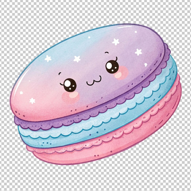PSD une photo kawaii 3d png sur un fond transparent
