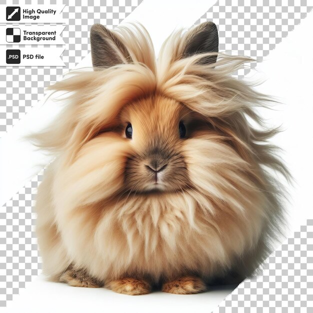 PSD une photo d'un lapin qui a un visage et des oreilles bruns