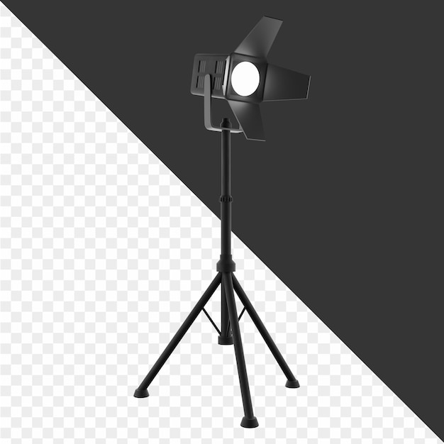 une photo d'une lumière sur un trépied