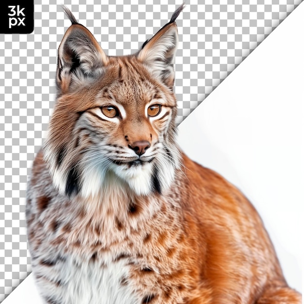 PSD une photo d'un lynx avec un guépard dessus