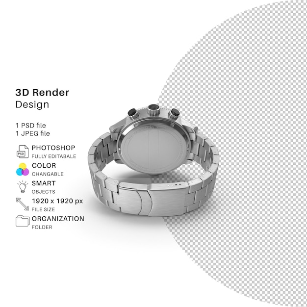 Une Photo D'une Montre étiquetée Conception De Rendu 3d.