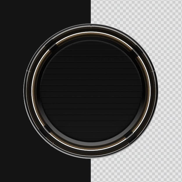 une photo en noir et blanc d'un cercle avec un fond noir