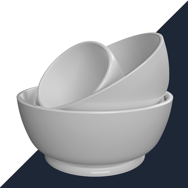 Photo of white clean bowl