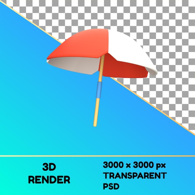 PSD une photo d'un parapluie avec le mot render dessus