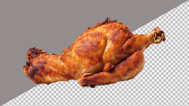 PSD photo de pattes de poulet frites isolées sur un fond transparent