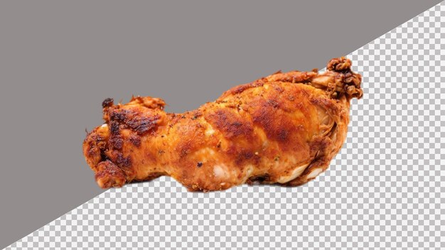 PSD photo de pattes de poulet frites isolées sur un fond transparent