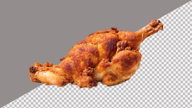 PSD photo de pattes de poulet frites isolées sur un fond transparent