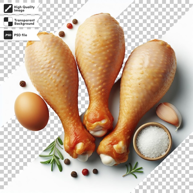 PSD une photo d'un poulet et d'un œuf avec une photo de poulet dessus