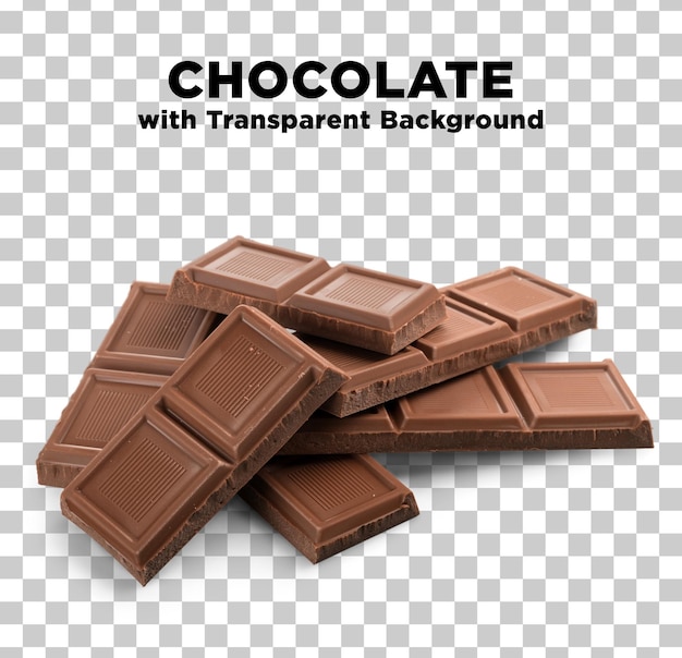 Photo psd al cioccolato con sfondo trasparente