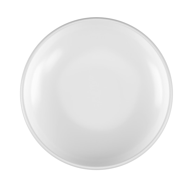 Photo PSD d'une assiette blanche et propre