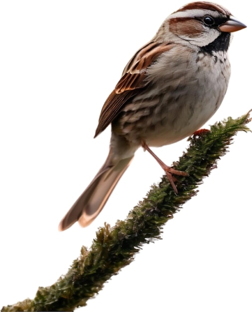 PSD une photo rapprochée d'un mignon moineau