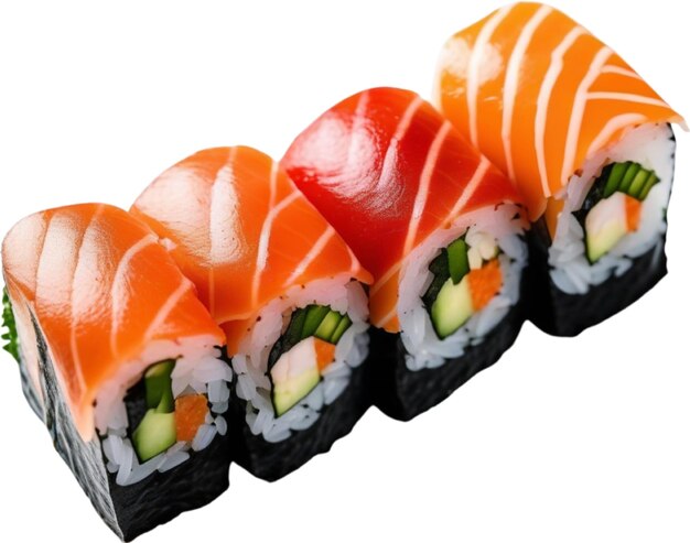 PSD une photo rapprochée de la nourriture sushi aigenerated