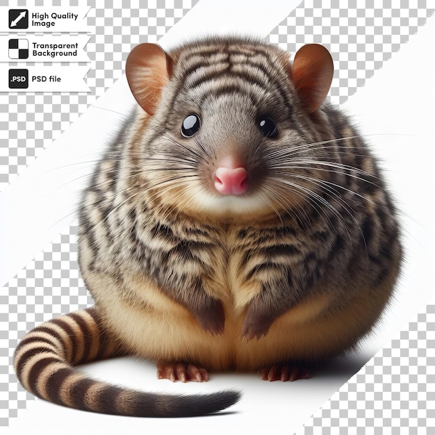 PSD une photo d'un rat avec une image d'un rats dessus