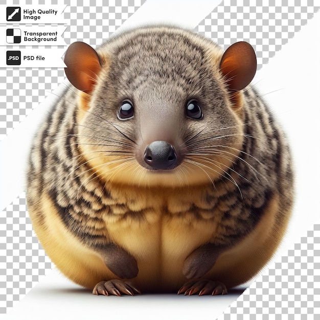 PSD une photo d'un rat qui a un visage qui dit rat sur lui