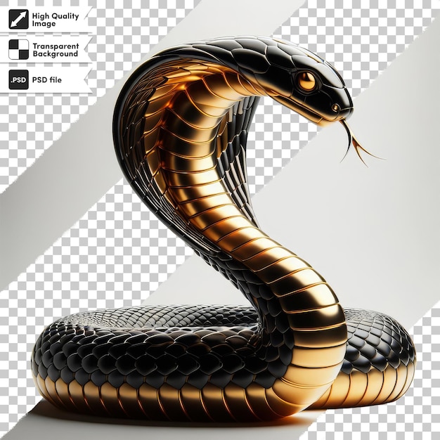 PSD une photo d'un serpent avec une image d'un serpent dessus