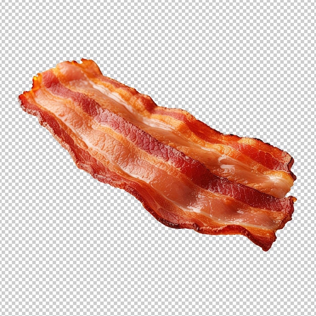 photo de studio réaliste d'un seul faux bacon végétalien frite à fond blanc ID de travail 62bf9448faea42a5b3ca6931a41aaea6