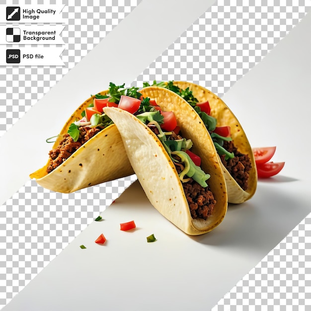 PSD une photo d'un taco qui dit taco dessus